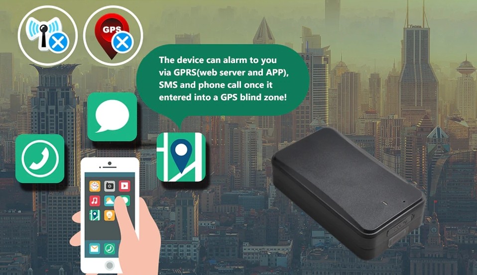 GPS blindvinkel alarm tracker