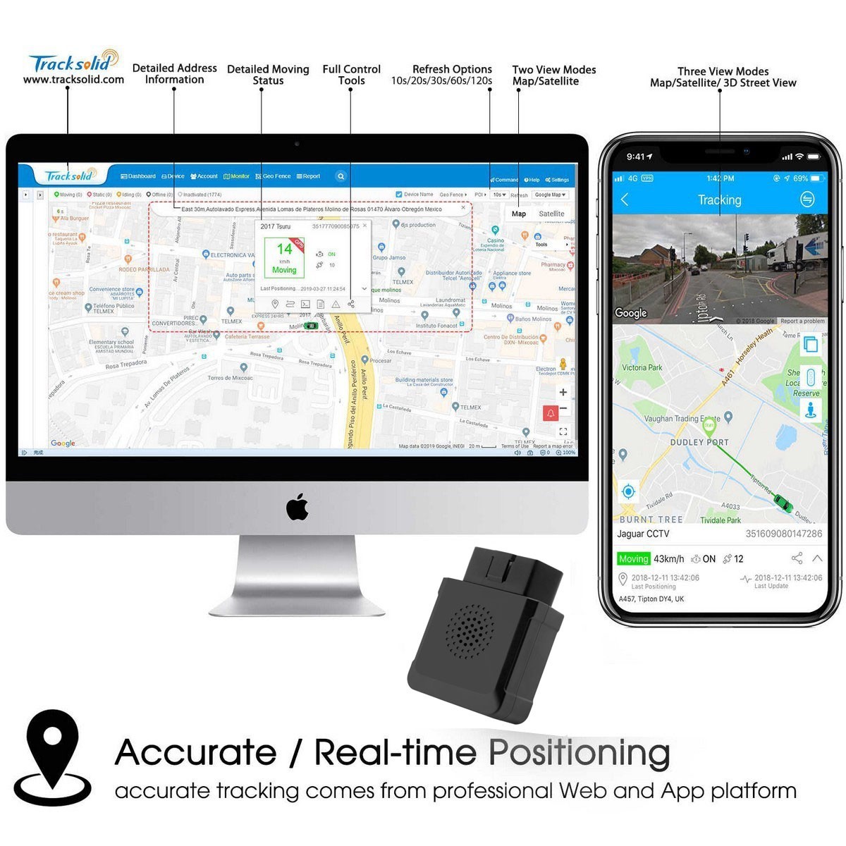 tracksolid til bil obd gps locator sporingsapplikation